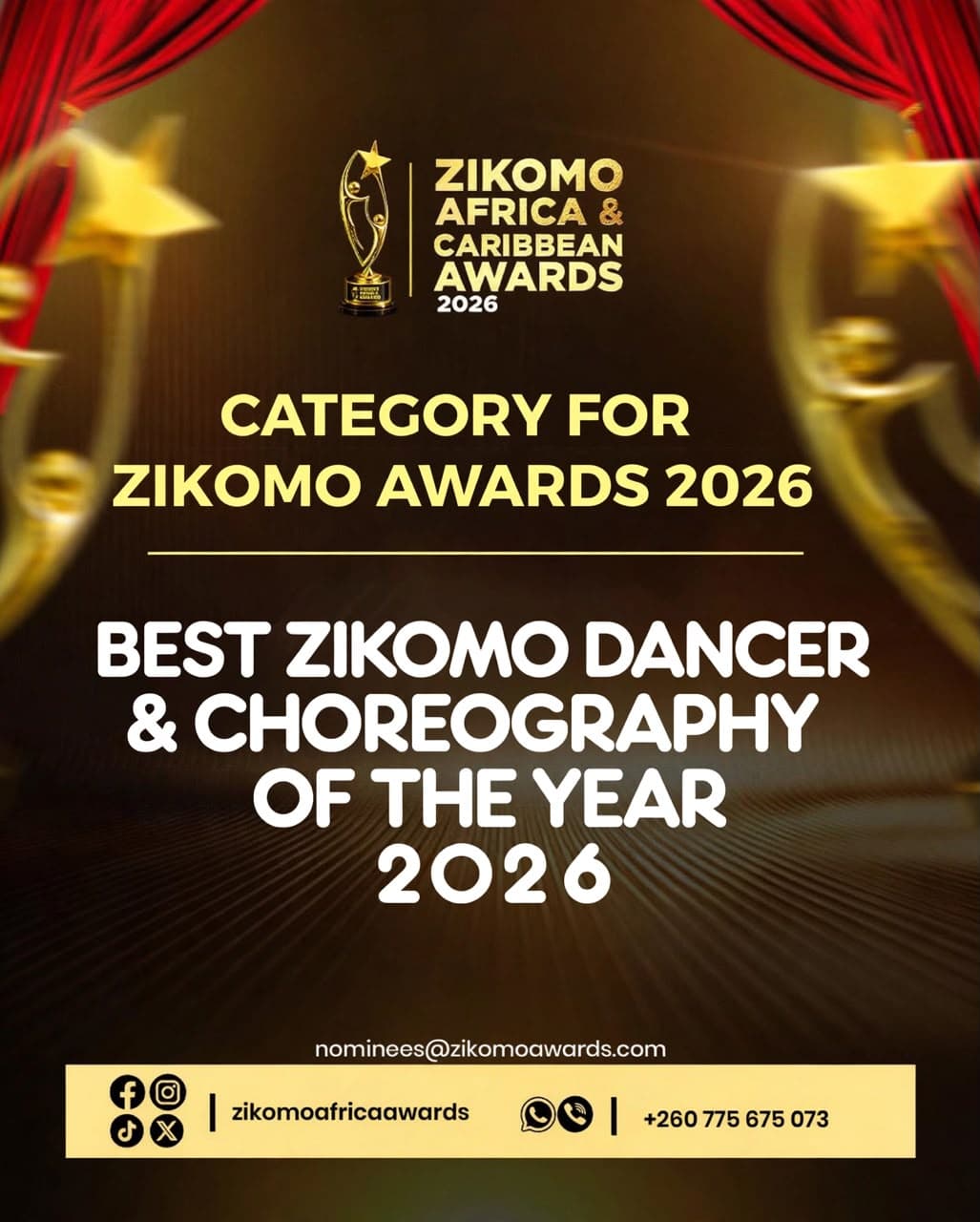Best Zikomo Dancer and Choreography of the Year 2026