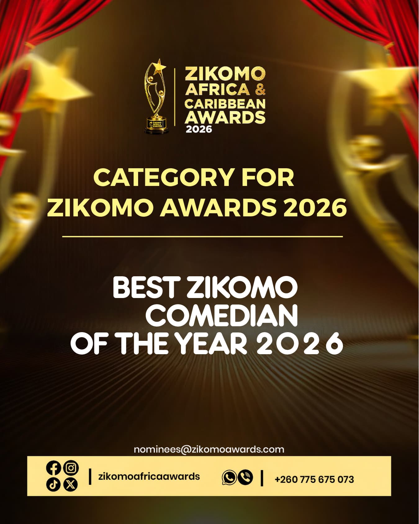 Best Zikomo Comedian of the Year 2026