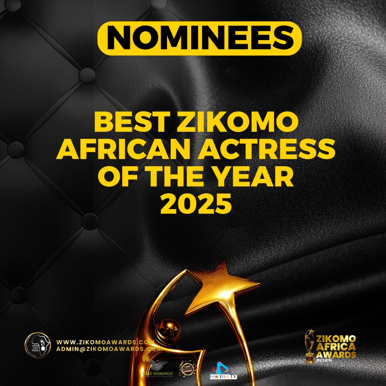 BEST ZIKOMO AFRICAN ACTRESS OF THE YEAR 2025