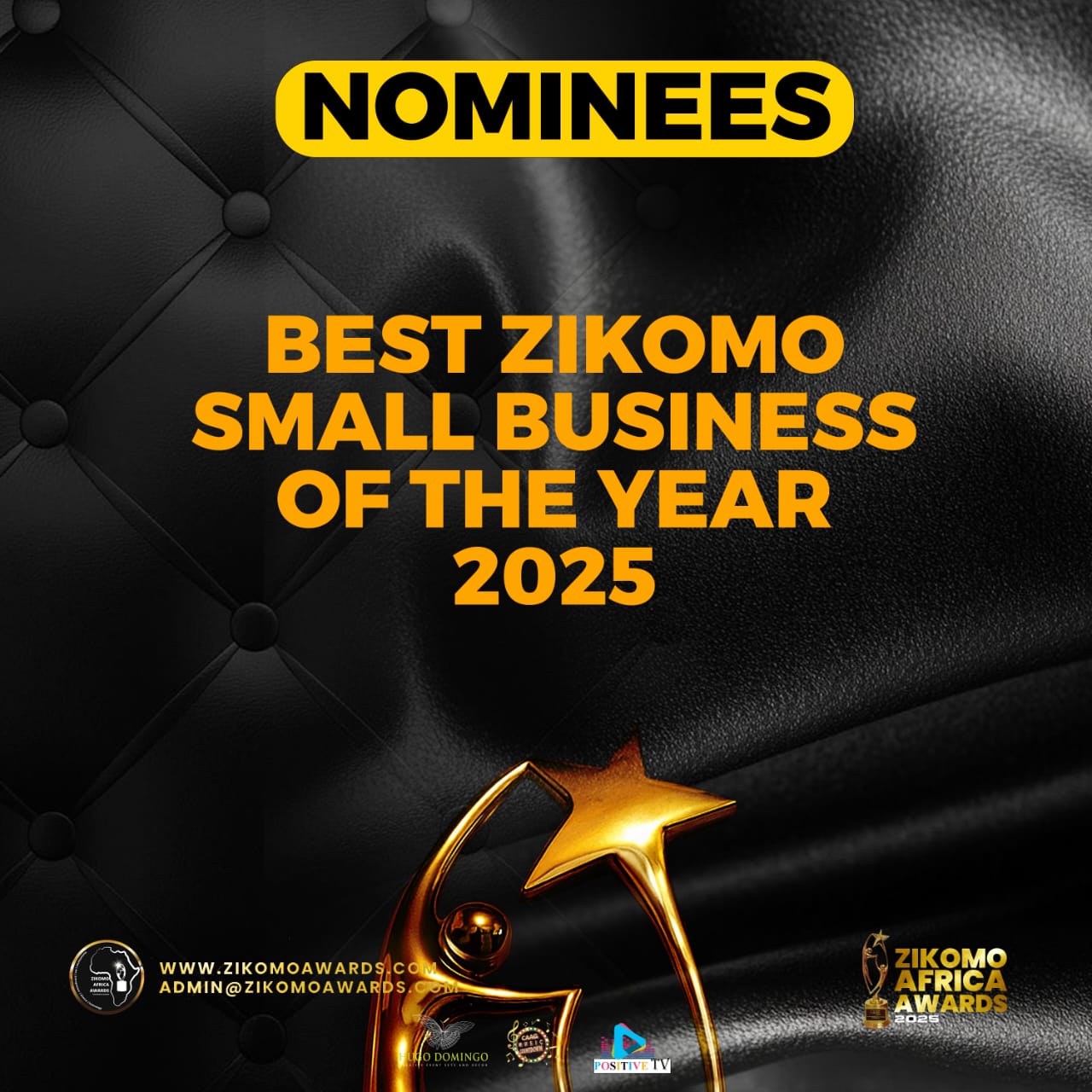 BEST ZIKOMO BEST SMALL BUSINESS OF THE YEAR 2025