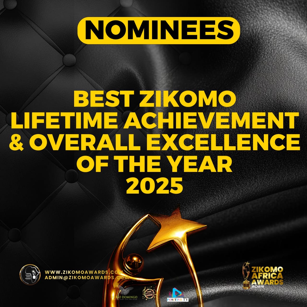 BEST ZIKOMO LIFETIME ACHIEVEMENT OF THE YEAR 2025