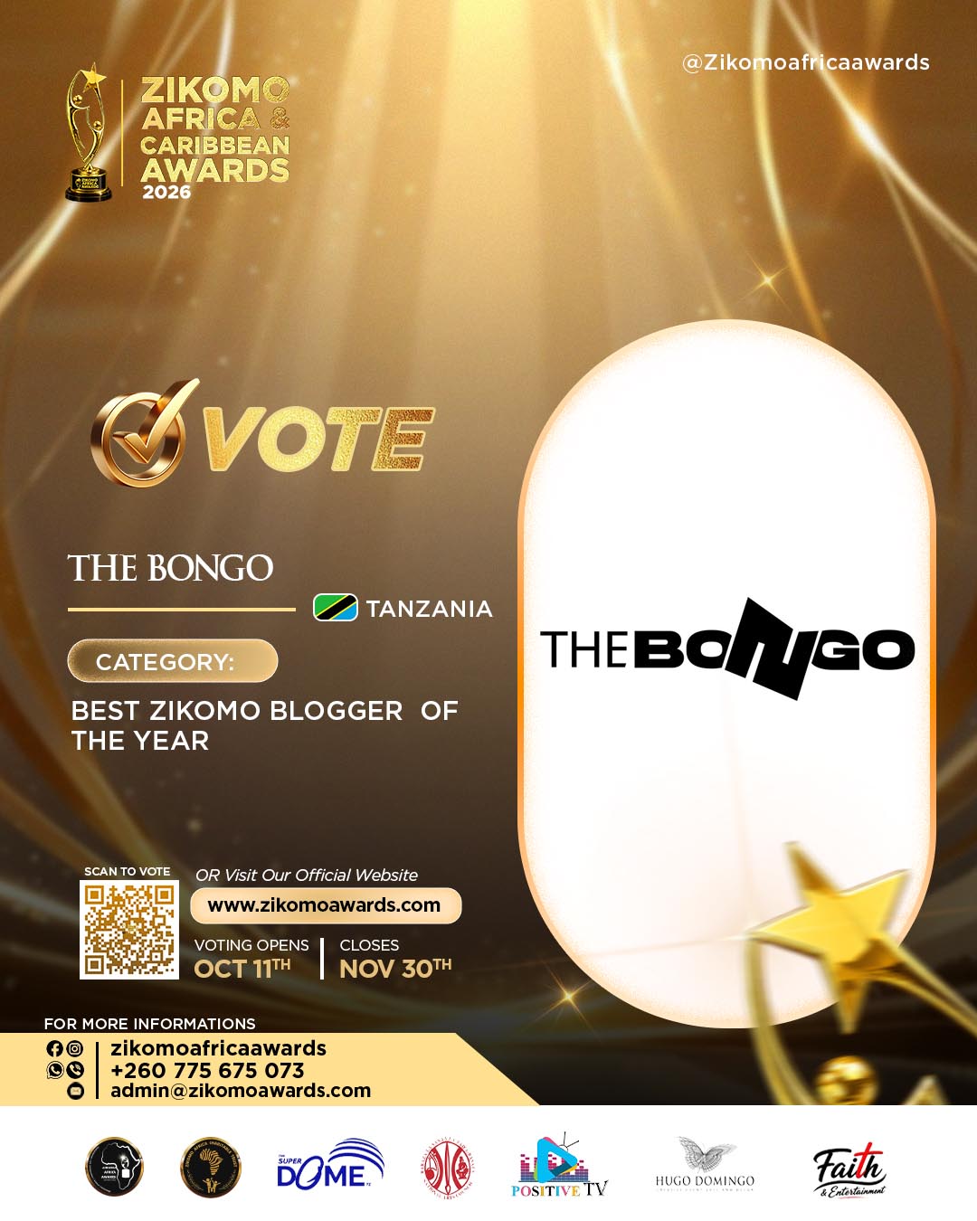 Best Zikomo Blogger/Vlog of the Year 2026
