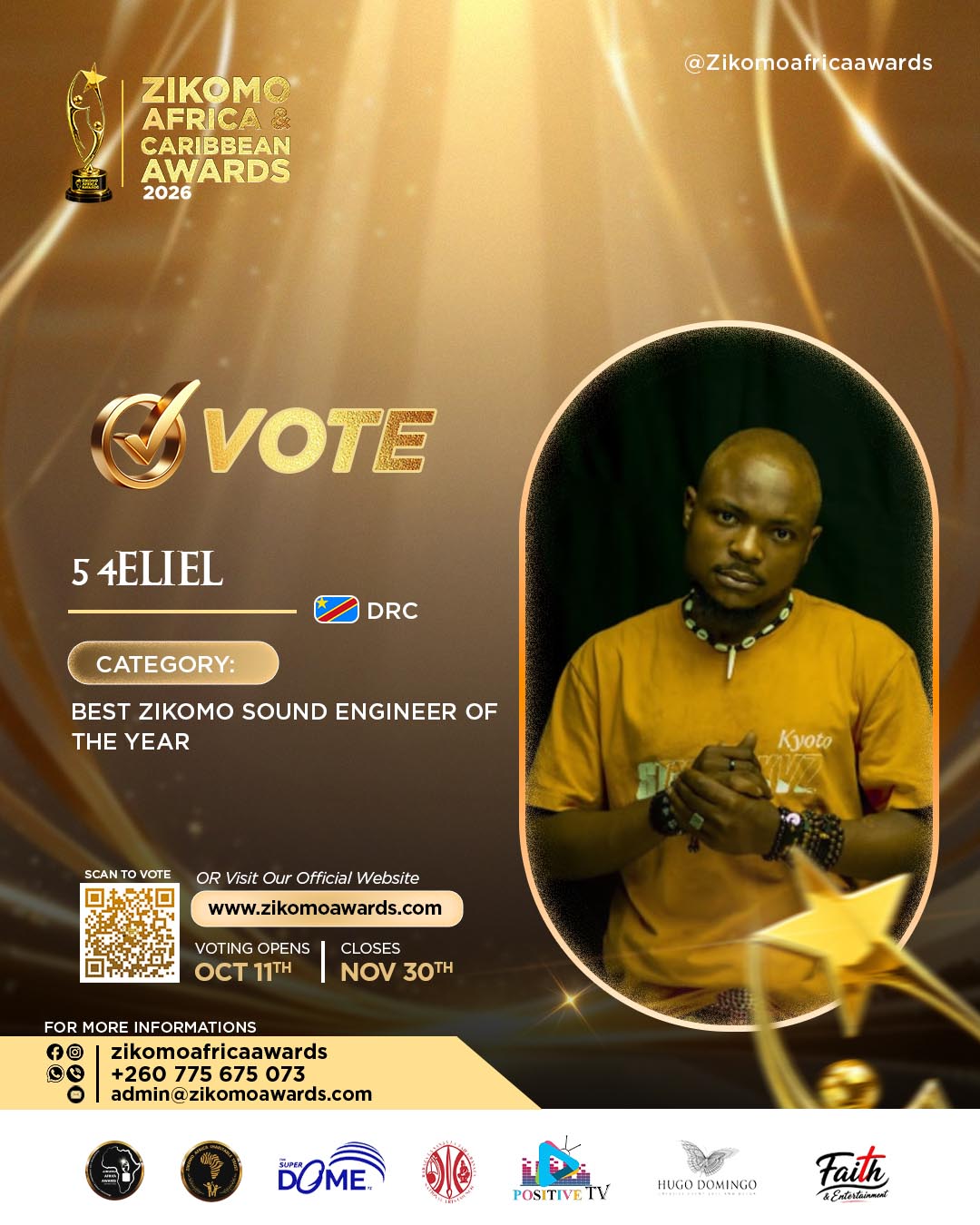Best Zikomo Sound Engineer of the Year 2026