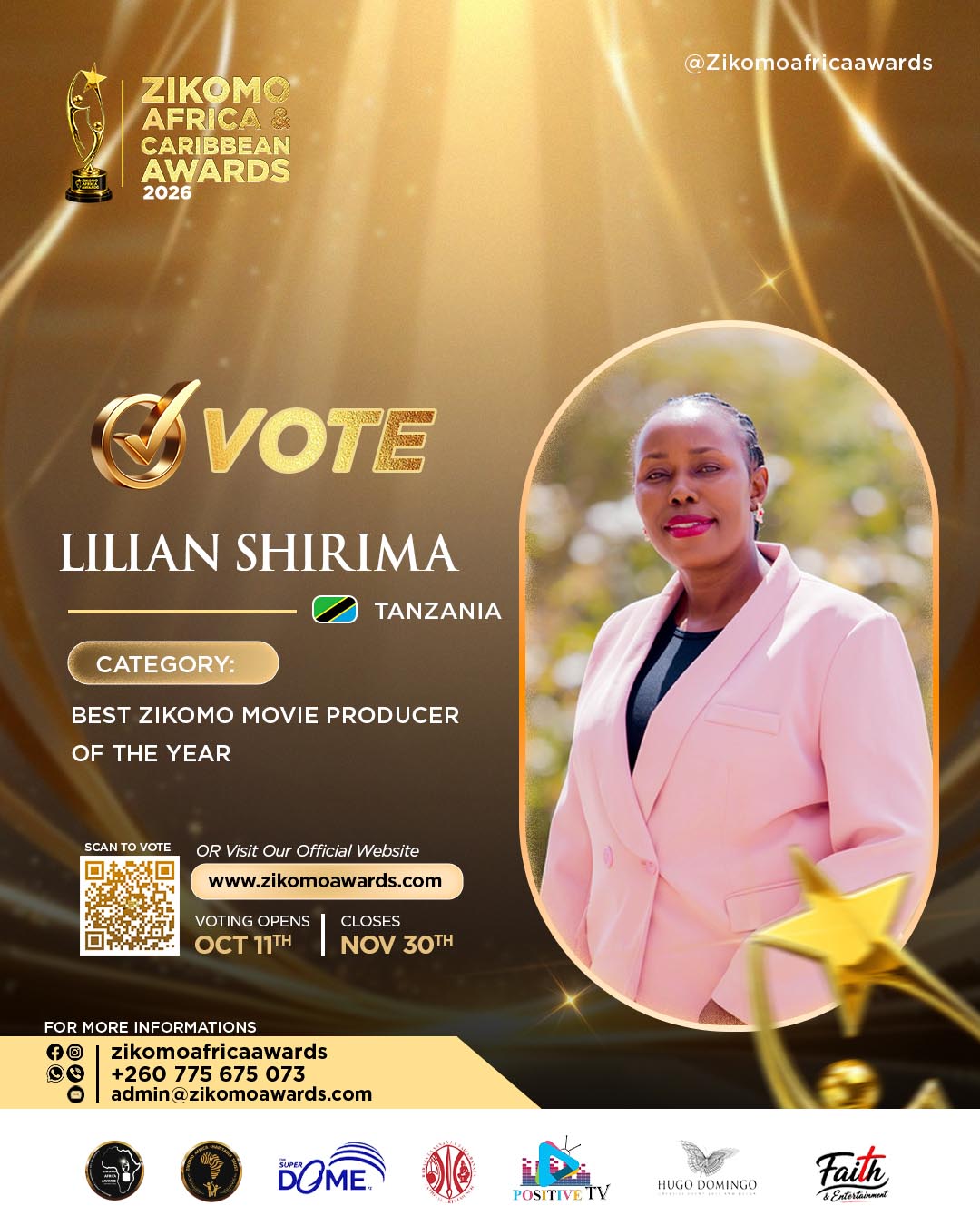 Best Zikomo Movie/TV Series Producer of the Year 2026