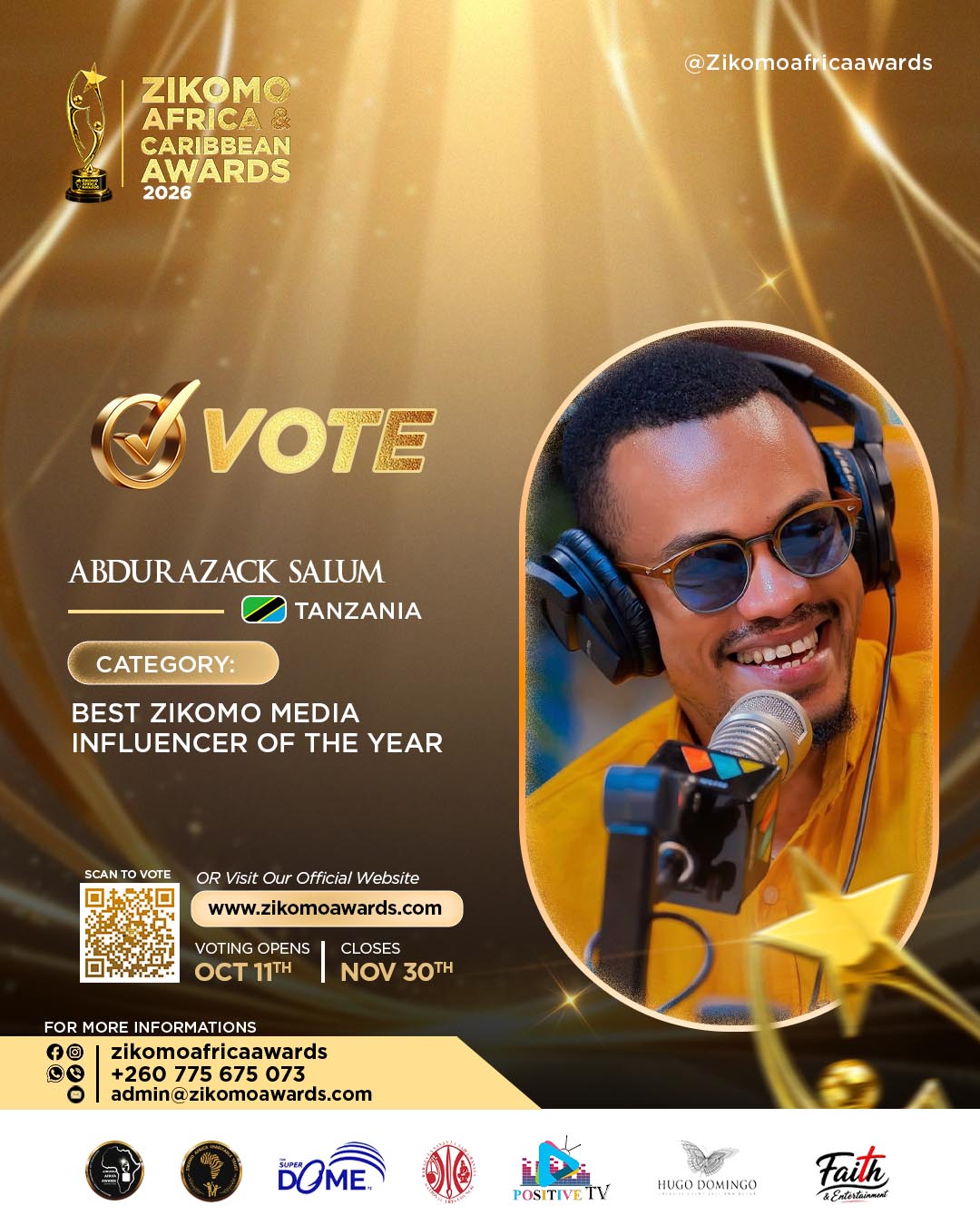 Best Zikomo Media Influencer of the Year