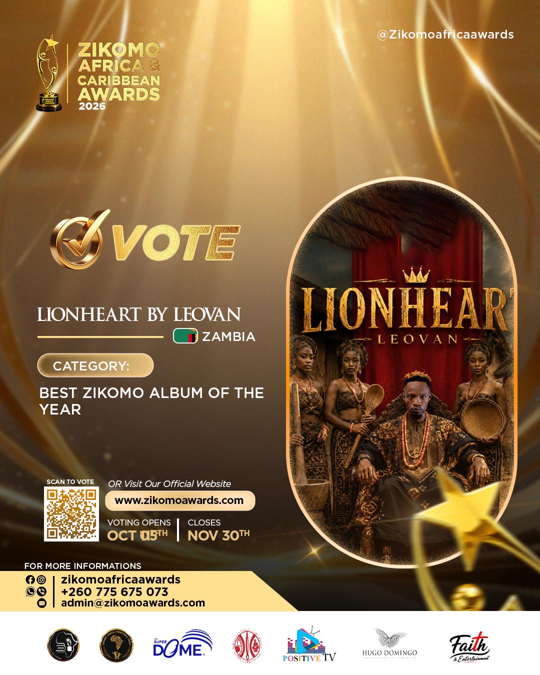 Best Zikomo Album of the Year 2026