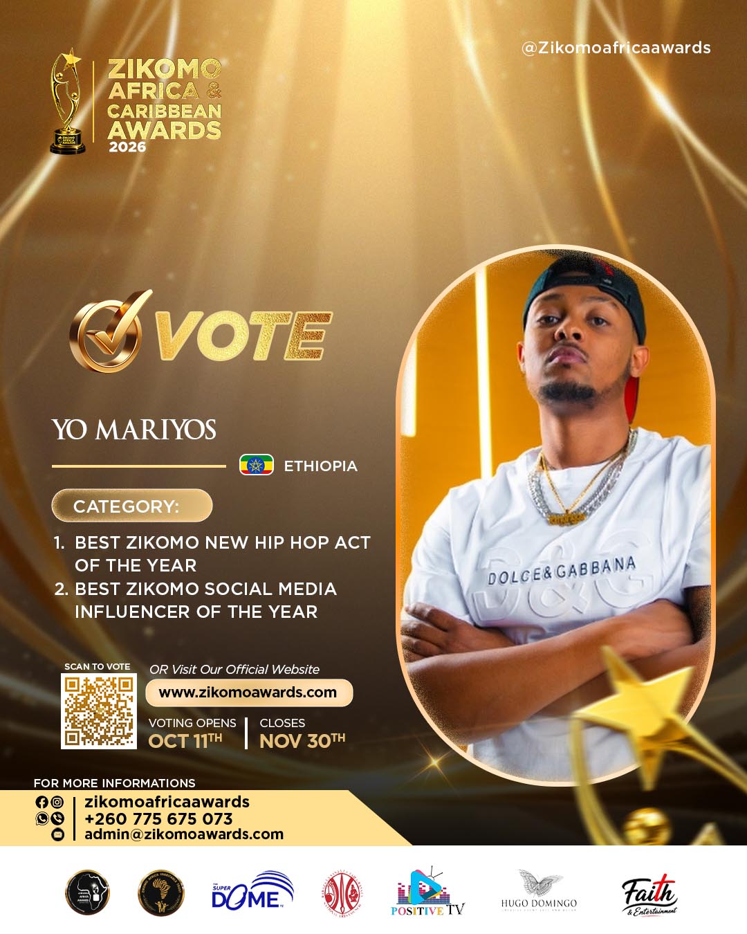Best Zikomo New Artist of the Year 2026