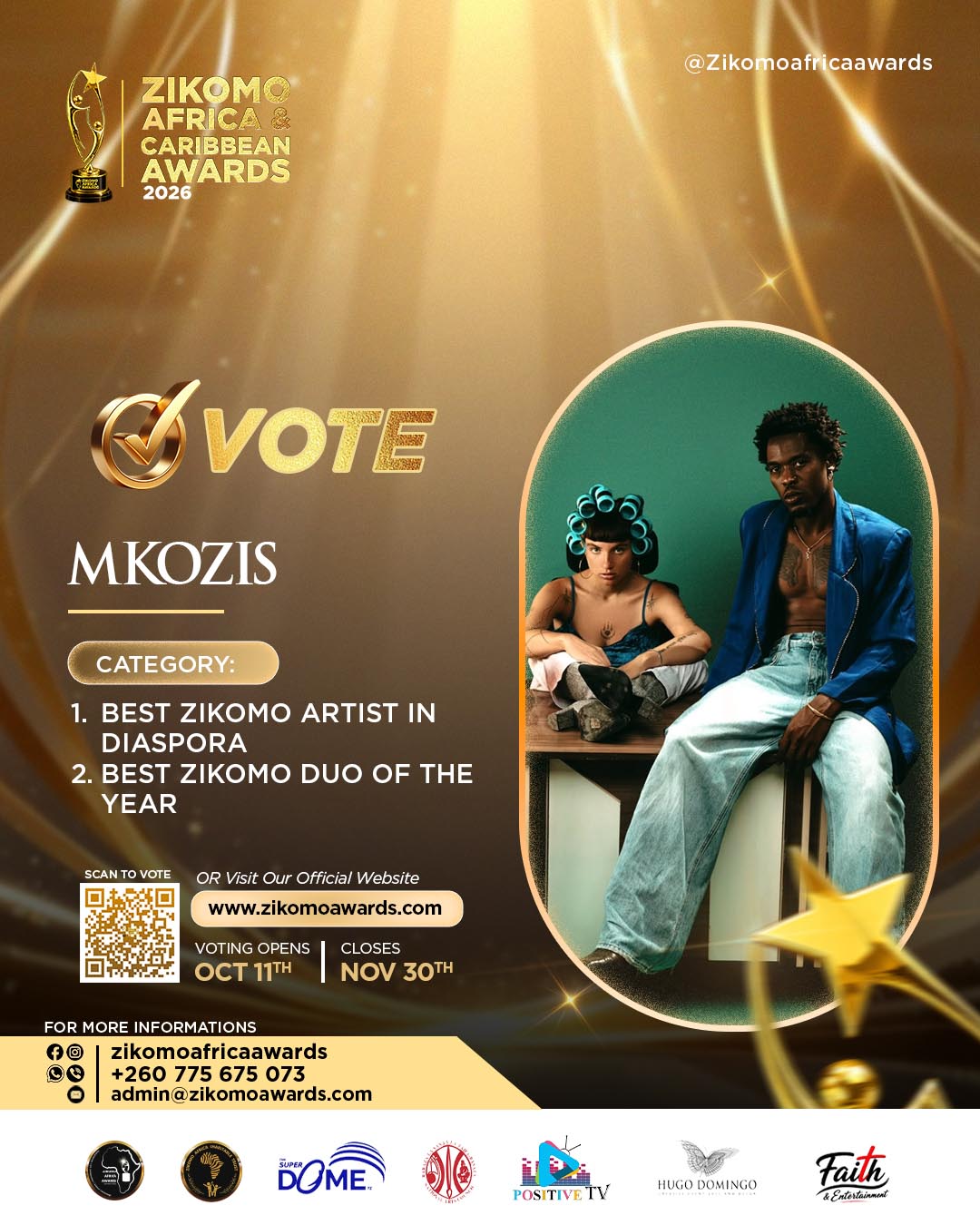 Best Zikomo Artist Diaspora of the Year