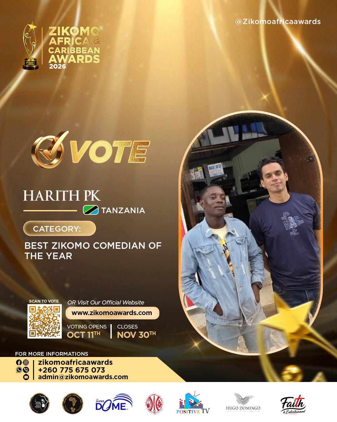 Best Zikomo Comedian of the Year 2026