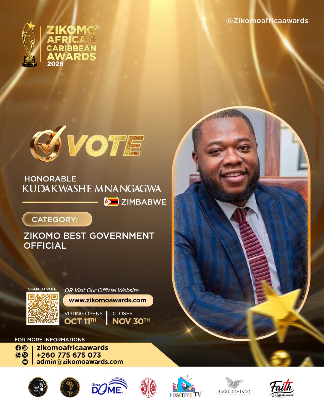 Hon. Kudakwashe Mnangagwa-Zimbabwe