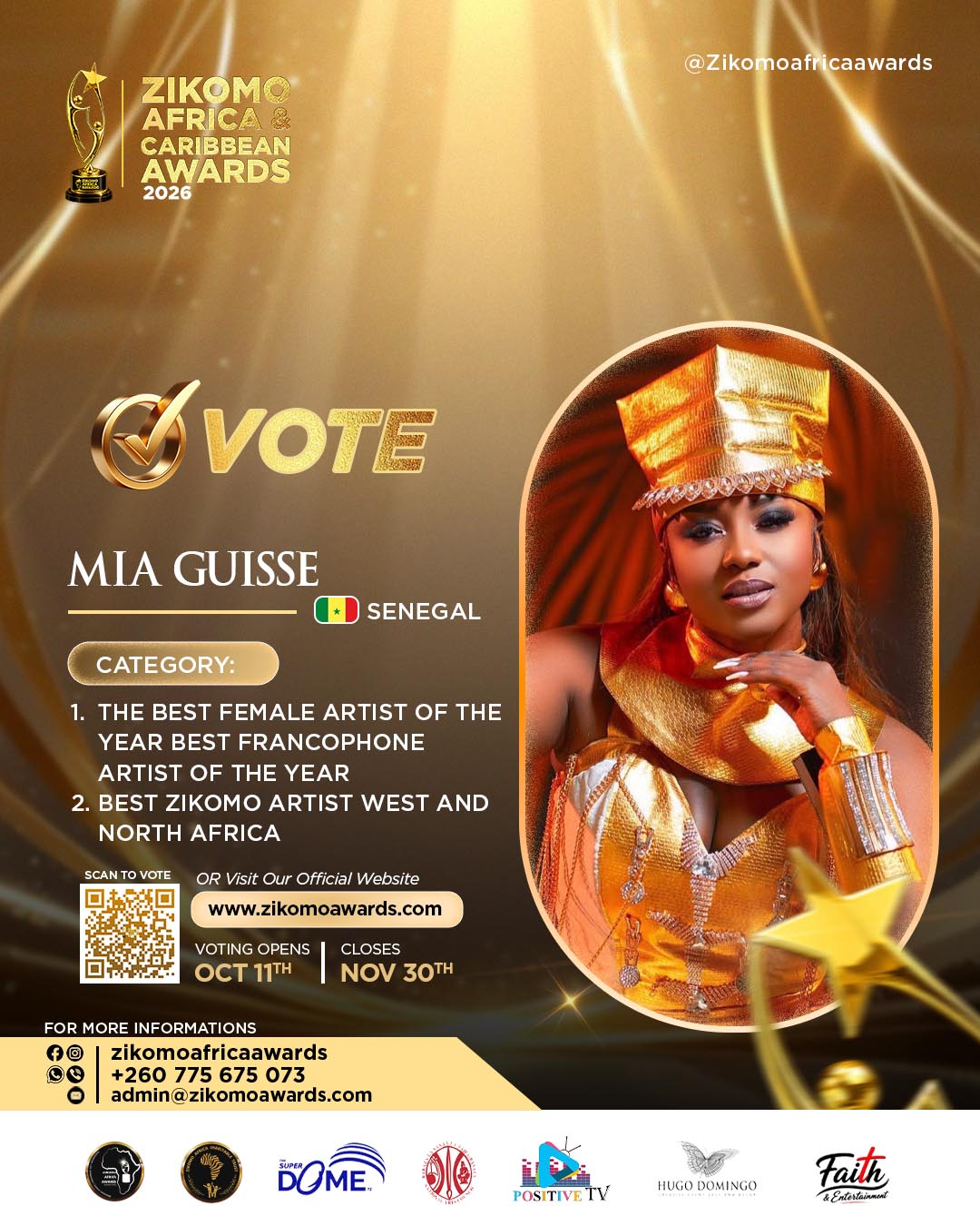Best Zikomo Artist West and Northern Africa of the Year
