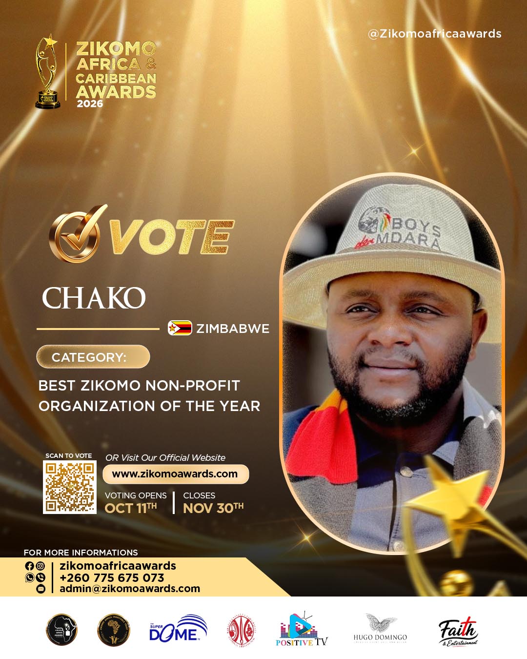 Best Zikomo Non Profit Organization of the Year