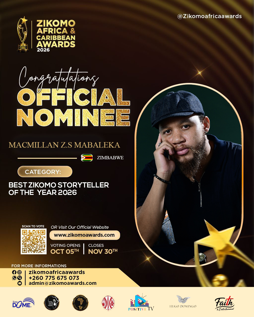 Best Zikomo Storyteller of the Year 2026