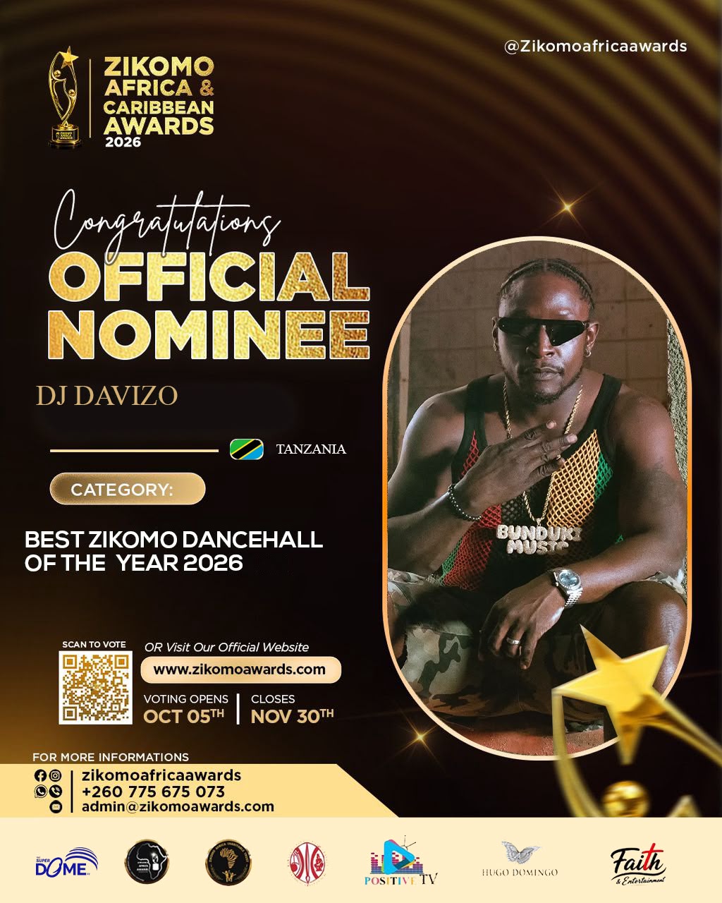 Best Zikomo Dancehall Artist of the Year 2026