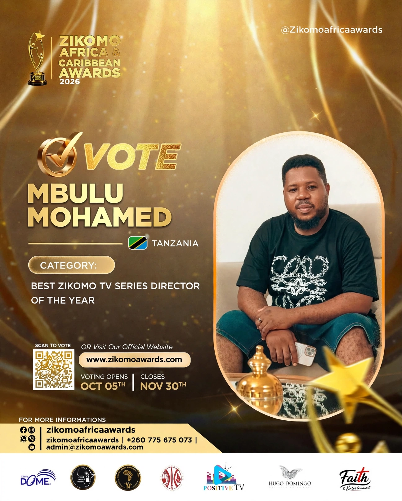 Best Zikomo Movie/TV Series Director of the Year 2026