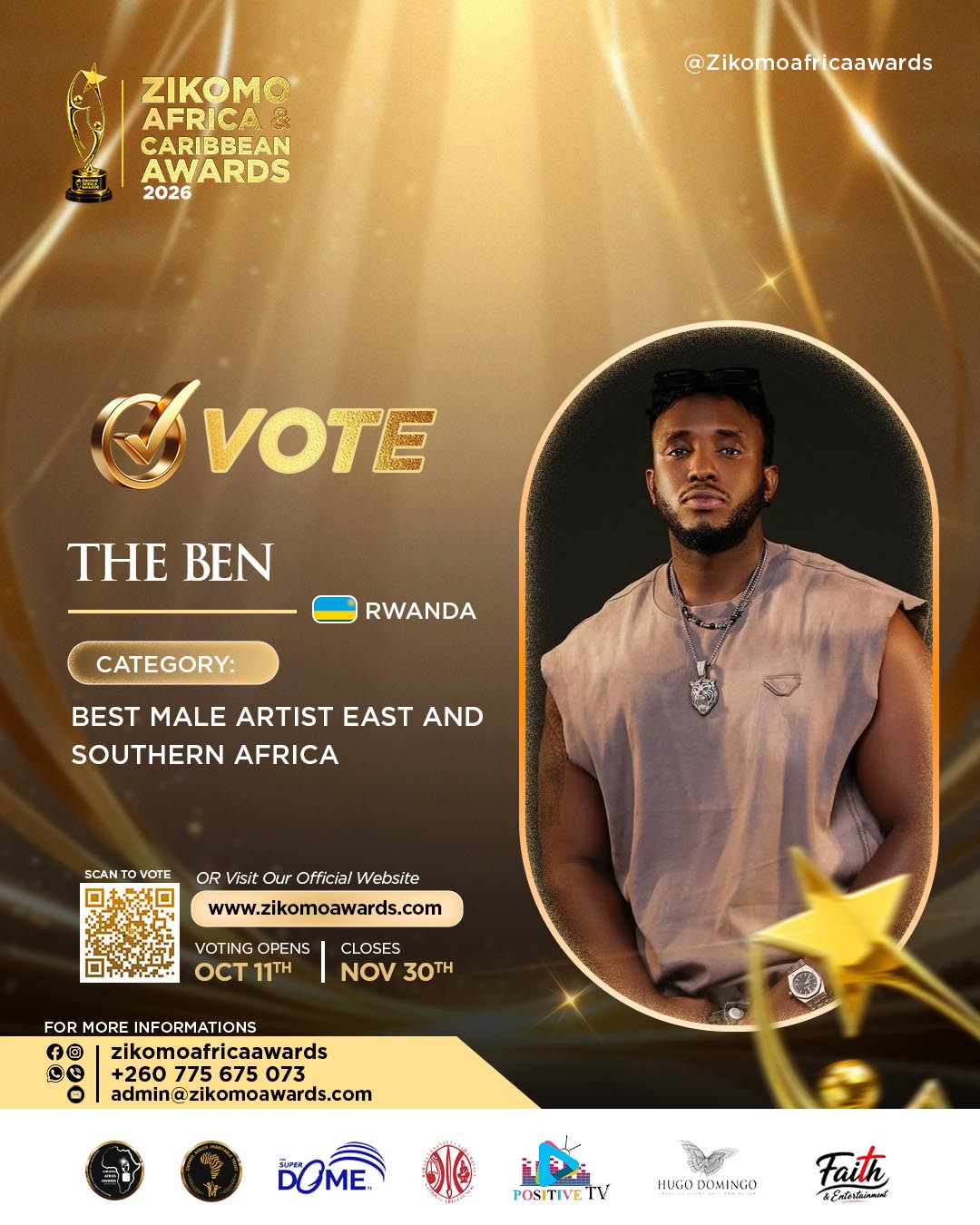 Best Zikomo Artist East Africa of the Year